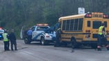 Multiple kids on board when school bus, pickup truck collide in South Fayette Township