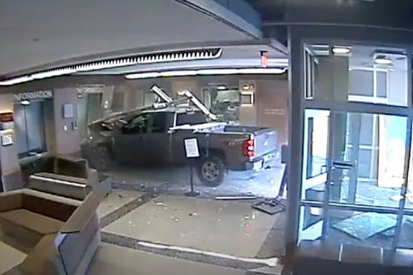 Colorado man accused of ‘intentionally’ driving truck into police station lobby