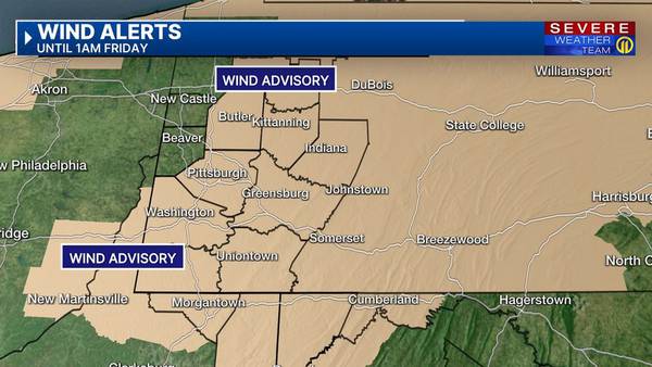 Wind advisory lifts overnight Friday, gusts still probable in the morning