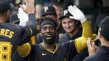 McCutchen hits another leadoff homer, Falter dazzles as Pirates beat Brewers 2-1