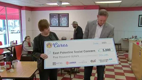 Channel 11, partners donate to East Palestine community 
