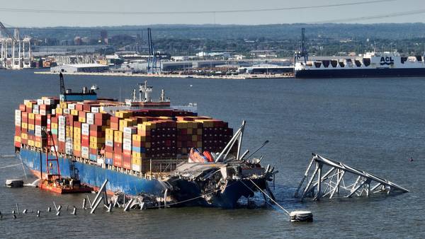 Baltimore bridge collapse: DOJ sues owner, manager of cargo ship for $100M