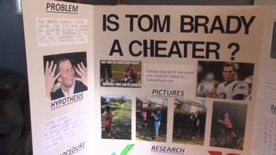 Boy's science project claims to prove that Tom Brady cheats