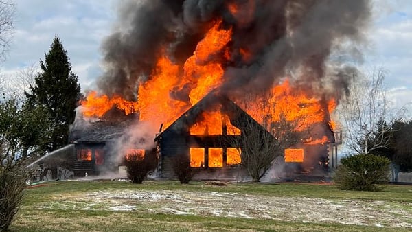 PHOTOS: Massive fire engulfs house in South Huntingdon Township