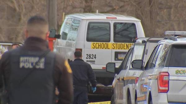 Police searching for 2 suspects after student shot on school van outside Pittsburgh school