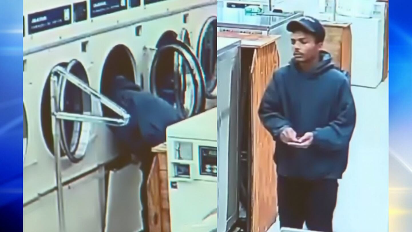 Police looking for man accused of stealing money from washing machines at local laundromat
