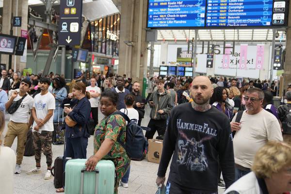 Photos: Attacks disrupt French train service