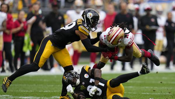 Steelers battered, badly beaten by 49ers