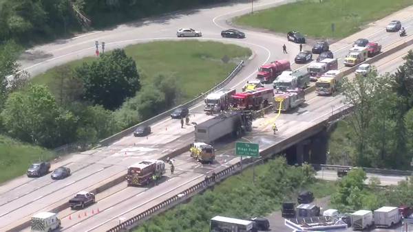All lanes reopen hours after tractor-trailer, car fire shuts down Parkway West