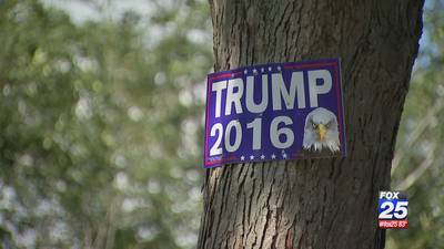 Trump sign thief leaves threatening letter behind