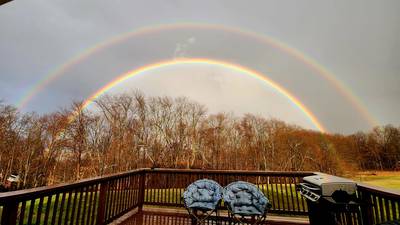PHOTOS: Rainbows, double rainbows shine throughout western Pennsylvania after storms on Sunday