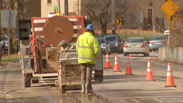 Gas line replacement work causing traffic headaches in 2 townships
