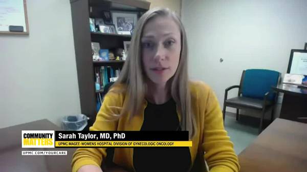 UPMC Community Matters: Dr. Sarah Taylor talks about signs and symptoms of ovarian cancer