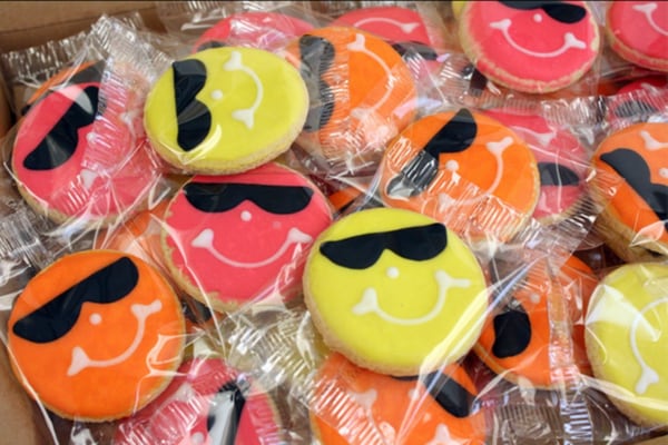 Solar eclipse Smiley Cookies available to order from Eat’n Park