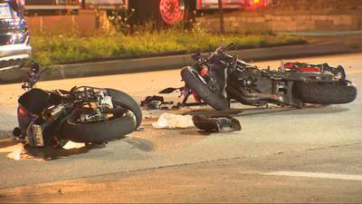 PHOTOS: Crash involving 2 motorcycles prompts road closure, large response in North Versailles