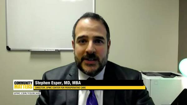 UPMC Community Matters: Dr. Stephen Esper talks about UPMC Center for Perioperative Care