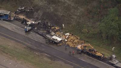 PHOTOS: First responders called to fatal wrong-way crash involving tractor-trailer on I-79