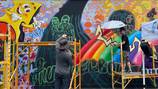 Local artists help create Kennywood’s new Thunderbolt mural 