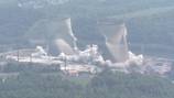 Cooling towers imploded at former power plant in Greene County