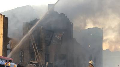 PHOTOS: Crews battle massive fire at multiple buildings in Rochester