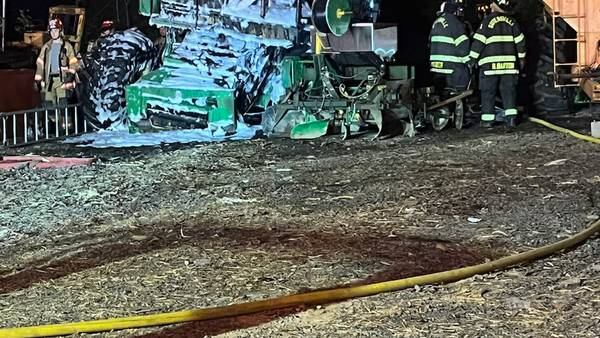 Farm equipment catches fire in Sewickley Township