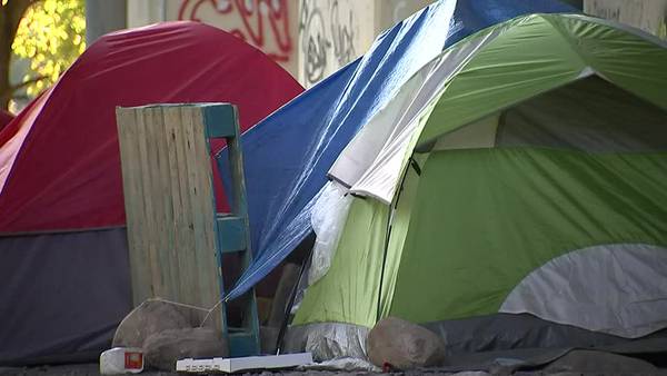 Local man unable to retrieve items from tent in homeless encampment after bag was stolen from car