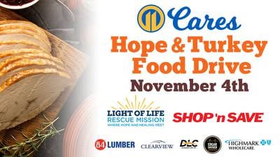 11 Cares Hope & Turkey Food Drive on Nov. 4