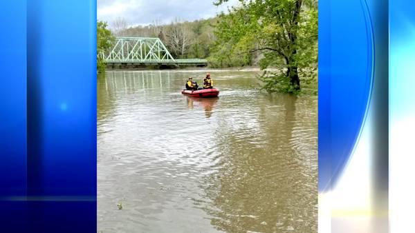 Officer saves boy and father from flooded river in Blairsville