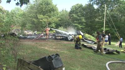 PHOTOS: Mobile home destroyed after fire in Saltlick Township
