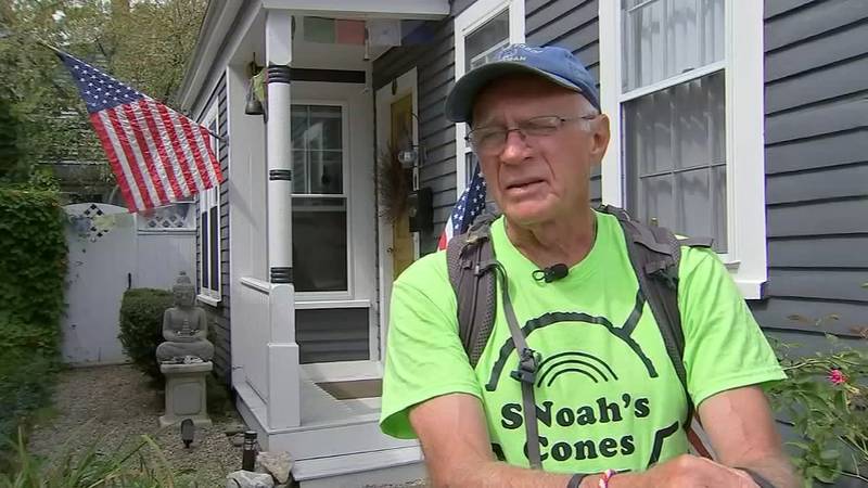 5 pairs of shoes and 3,300 miles later, veteran finishes walk across