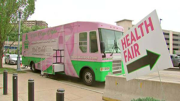Dozens receive free mammograms in event hosted by Steelers, sorority