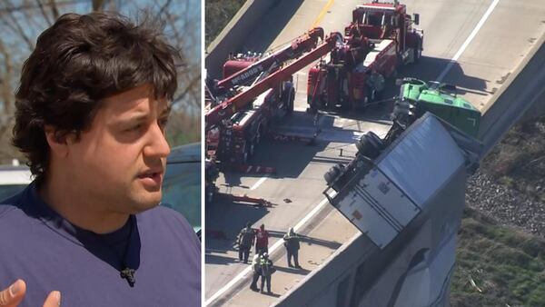 ‘Grateful to be alive’: Trucker who survived rollover crash on overpass shares story with Channel 11
