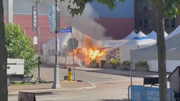 Pittsburgh Three Rivers Arts Festival employee hospitalized after propane tank catches on fire