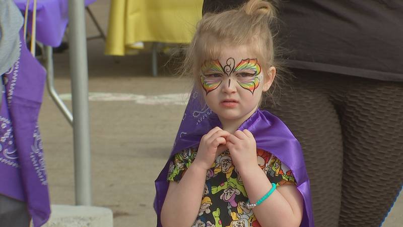 Hundreds of families walk and enjoy activities during the 54th annual March for Babies Walk on Pittsburgh's North Shore.