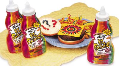 ON THIS DAY: July 10, 2000, Heinz EZ Squirt colored ketchup debuts