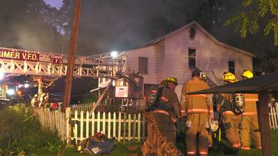 PHOTOS: Fire burns through North Huntingdon home