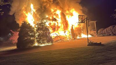 PHOTOS: Marshall Township home damaged by massive fire