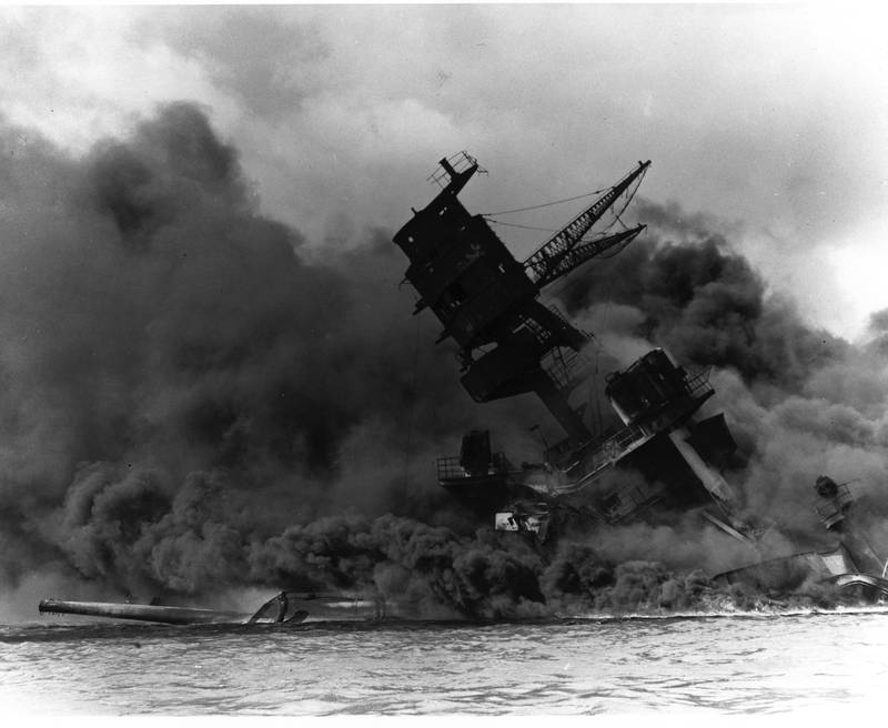 The first attack group struck Pearl Harbor at 7:55 a.m. on Sunday Dec. 7, 1941.