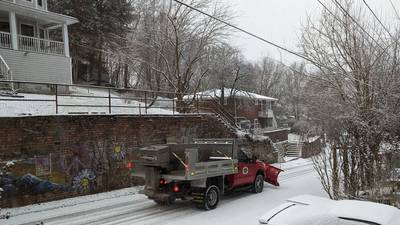 PHOTOS: Snow accumulates across Pittsburgh region