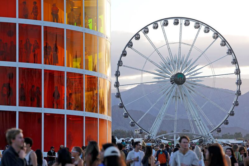 INDIO, CALIFORNIA - APRIL 13: Festivalgoers attend the 2024 Coachella Valley Music and Arts Festival at Empire Polo Club on April 13, 2024 in Indio, California. (Photo by Frazer Harrison/Getty Images for Coachella)