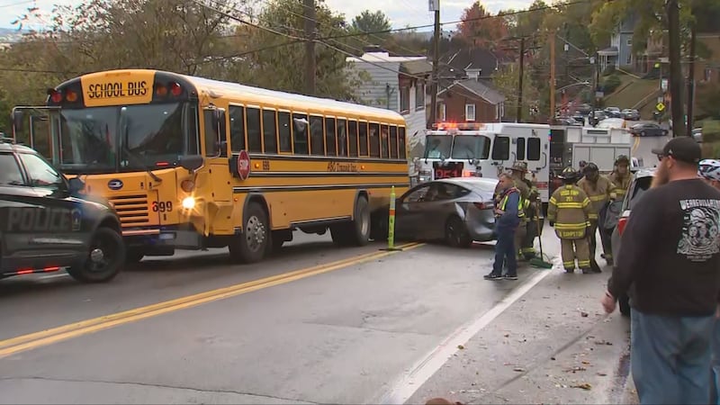 School bus involved in crash in Ross Township