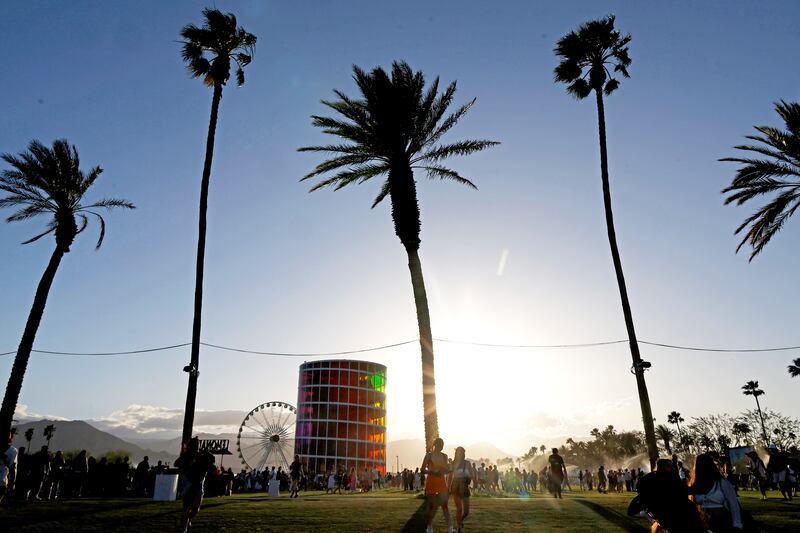 INDIO, CALIFORNIA - APRIL 13: Festivalgoers attend the 2024 Coachella Valley Music and Arts Festival at Empire Polo Club on April 13, 2024 in Indio, California. (Photo by Frazer Harrison/Getty Images for Coachella)