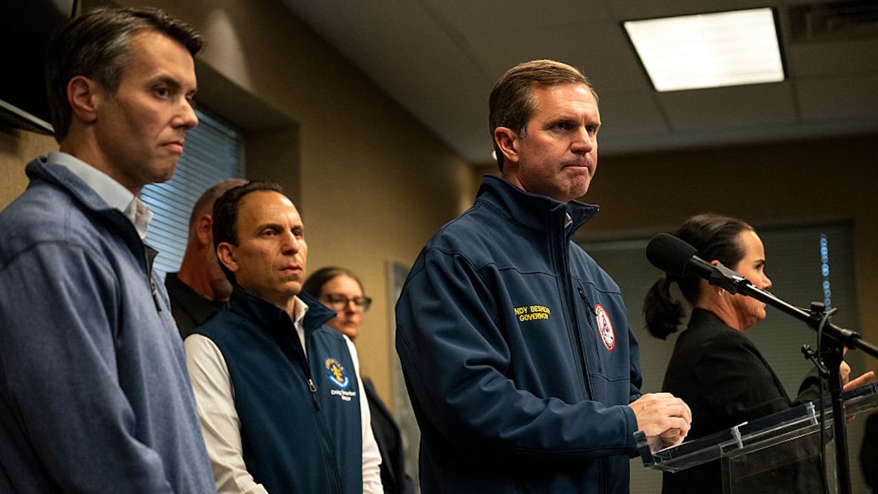 Kentucky Gov. Andy Beshear provided an update about the plane crash on Wednesday.