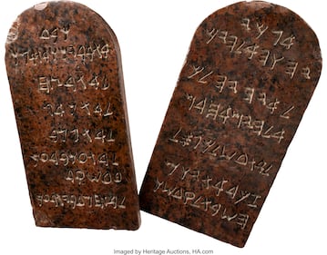 "The Ten Commandments" Charlton Heston "Moses" Ten Commandments tablets