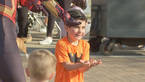 Hundreds of families walk and enjoy activities during the 54th annual March for Babies Walk on Pittsburgh's North Shore.