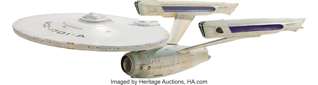 Star Trek 6-foot, Greg Jein-built USS Enterprise NCC-1701-A display model