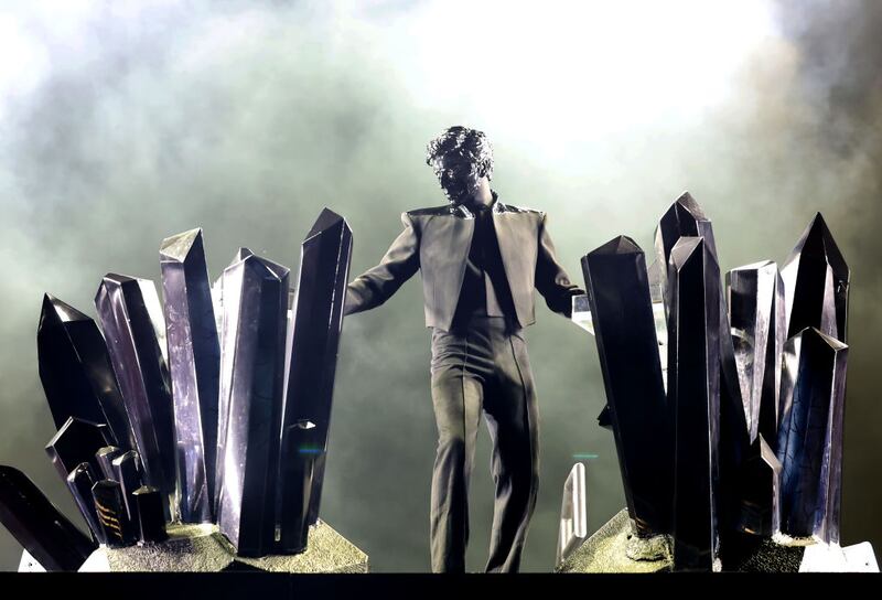 INDIO, CALIFORNIA - APRIL 13: Gesaffelstein performs at the Outdoor Theatre during the 2024 Coachella Valley Music and Arts Festival at Empire Polo Club on April 13, 2024 in Indio, California. (Photo by Amy Sussman/Getty Images for Coachella)