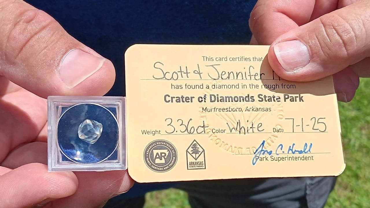 The Florida couple found the gem in their third bucket.