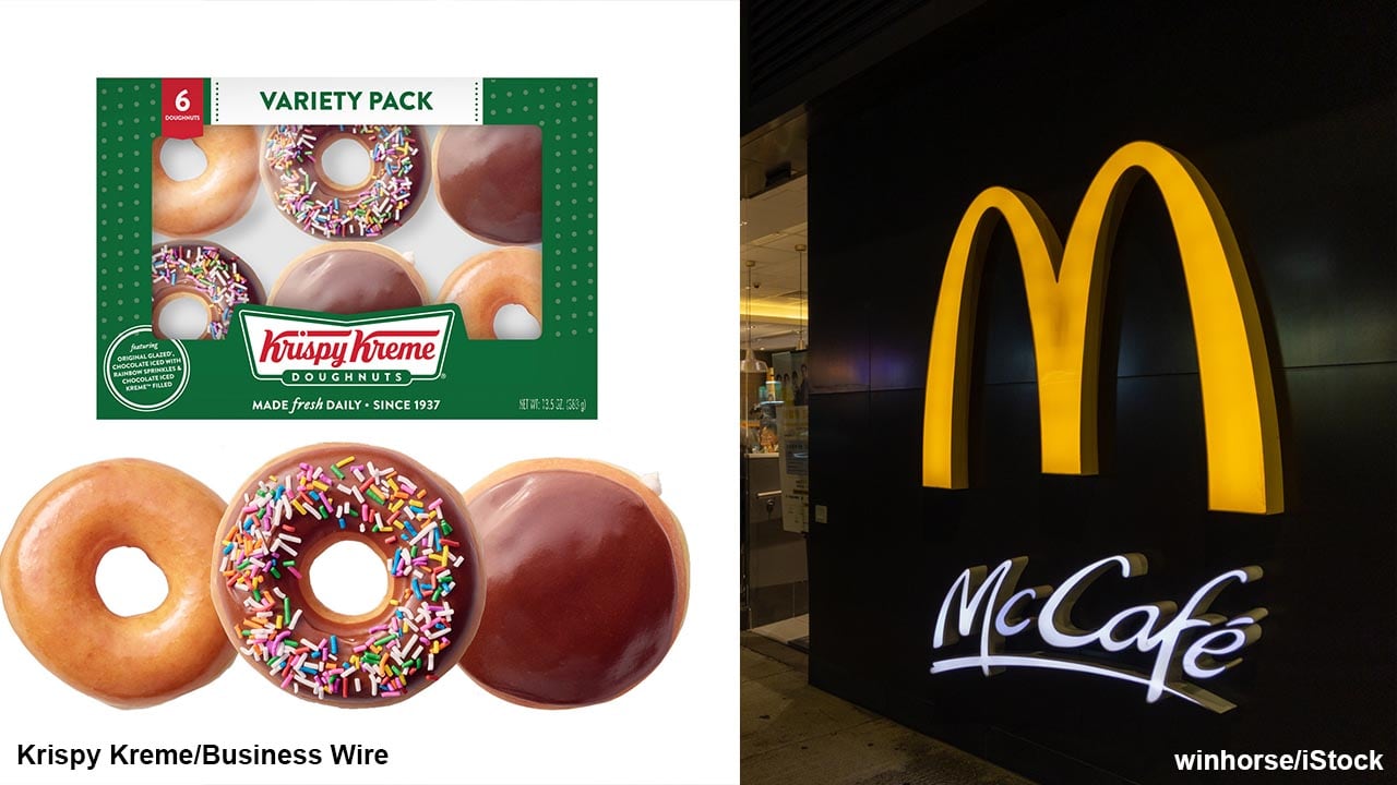 DONUT MCDONALDS KRISPY KREME Krispy Kreme doughnuts will be available