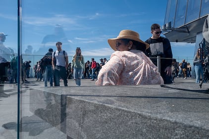 People awaiting the 2024 solar eclipse.